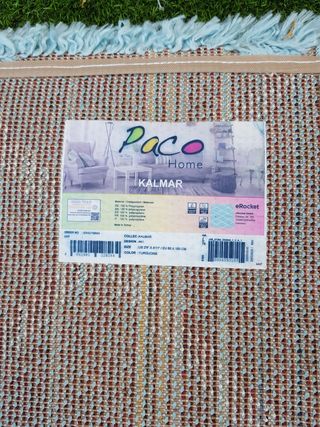 Alfombra azul turquesa - Rombo