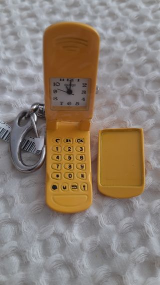 Llavero reloj teléfono móvil vintage