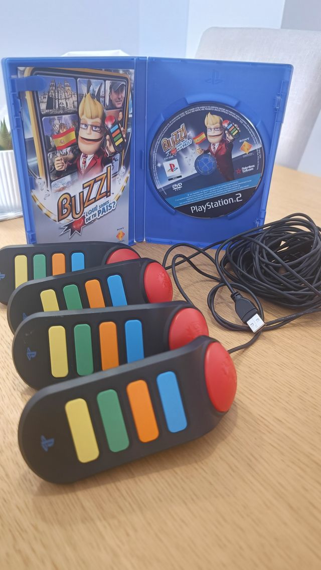 Buzz (PS2) + 4 mandos