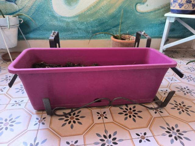 Jardinera balcón + soporte