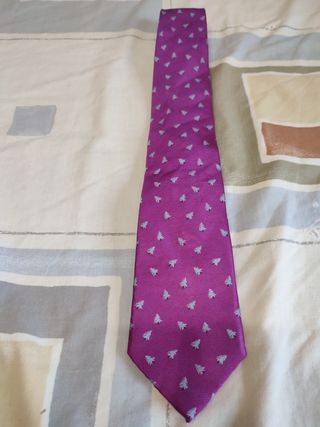 Corbata Navidad - Fucsia/Plata
