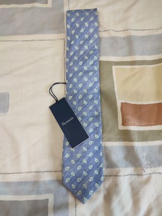 Corbata Façonnable azul - verde