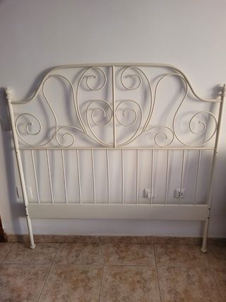 Cabecero blanco metal 135cm