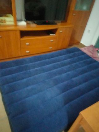 Colchón inflable azul