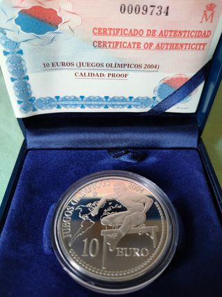 Moneda 10€ España 2004 Juegos Olímpicos