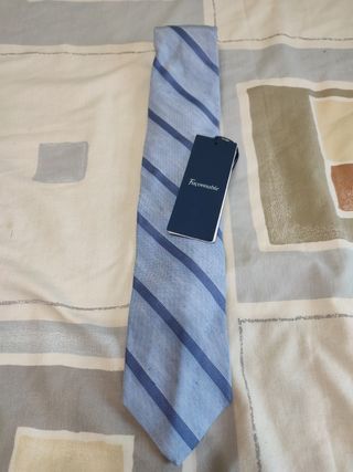 Corbata Façonnable azul rayas