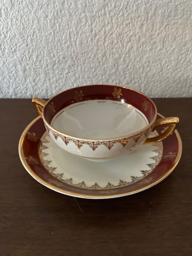 Taza café porcelana Limoges