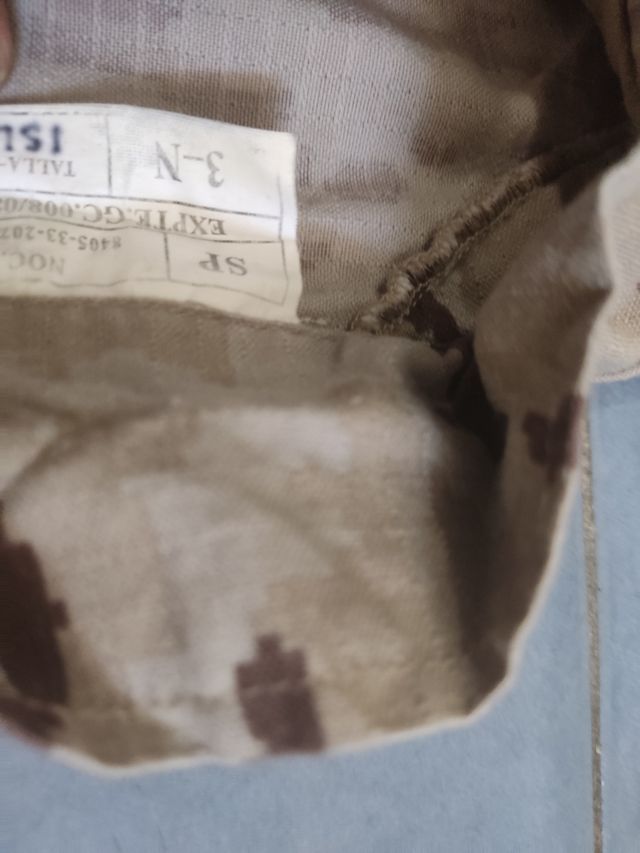 Traje militar desierto 3N