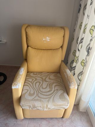 Butaca reclinable beige