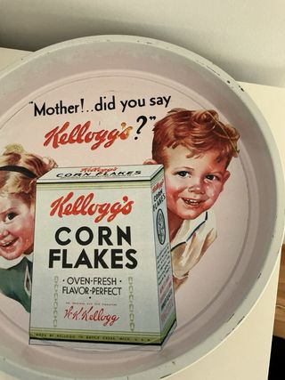 Vintage Kellogg's: Caja y bandeja