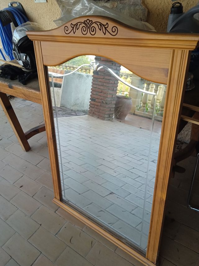 Espejo madera estilo provenzal