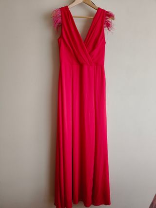 Vestido rojo ceremonia fiesta