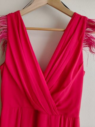 Vestido rojo ceremonia fiesta