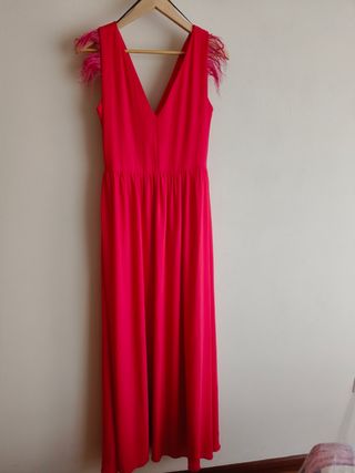 Vestido rojo ceremonia fiesta