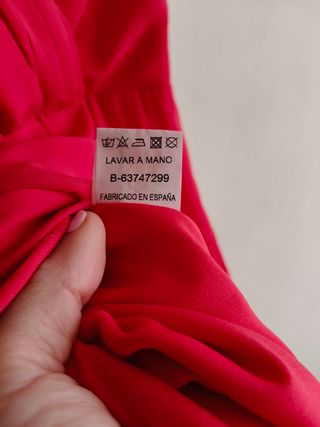 Vestido rojo ceremonia fiesta