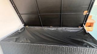 Baúl jardín - Negro - mimbre plástico