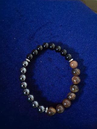 Pulsera ojo de tigre & hematita