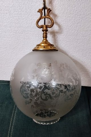 Lámpara techo vintage dorada