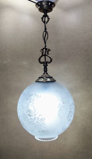 Lámpara techo vintage dorada