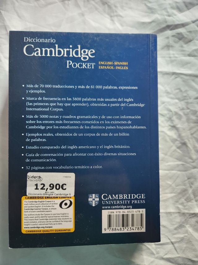 Diccionario Bilingüe Cambridge Spanish-English ...