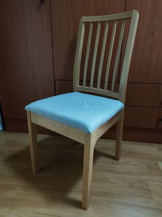 Silla Ikea efecto roble/Orrsta - gris Claro