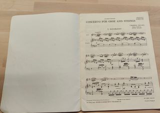 Concierto Cimarosa Oboe and piano A. Benjamin