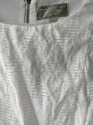 Vestido Pedro del Hierro blanco T-S