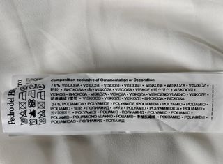 Vestido Pedro del Hierro blanco T-S