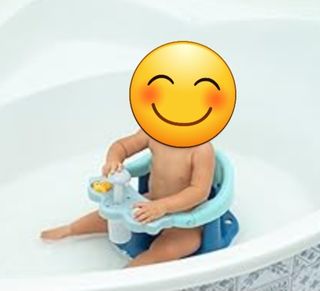 Asiento bañera rana bebé