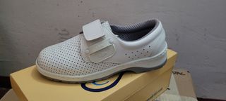 Zapatos seguridad blancos