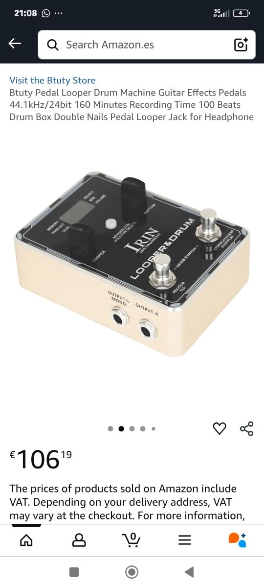 PedalLooper Btutty - Efectos Guitarra