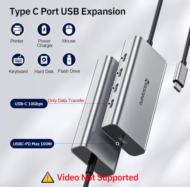 Adaptador Minisopuru USB-C 10Gb