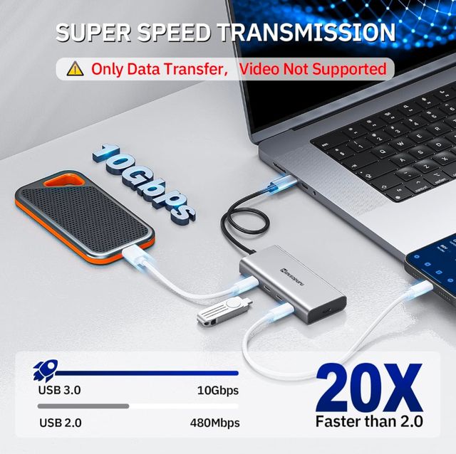 Adaptador Minisopuru USB-C 10Gb