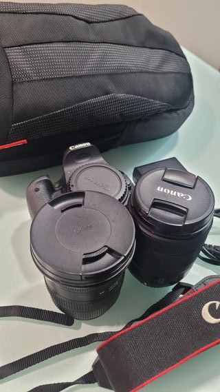 Canon EOS 77D + 2 objetivos
