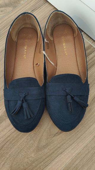 Manoletinas Primark azules - Talla 40