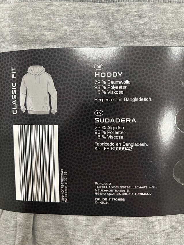 Camisola NFL cinzenta Tamanho L