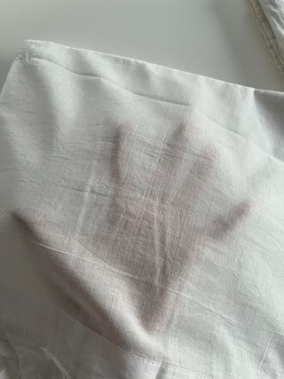 Visillos blancos algodón - 3 uds