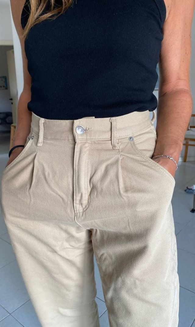 Jeans beige Pull&Bear - Tg.M