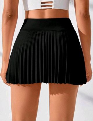 Falda plisada negra deportiva