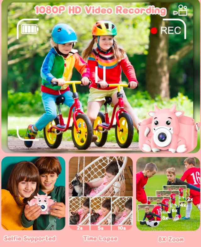 Cámara Infantil Fotos - Rosa