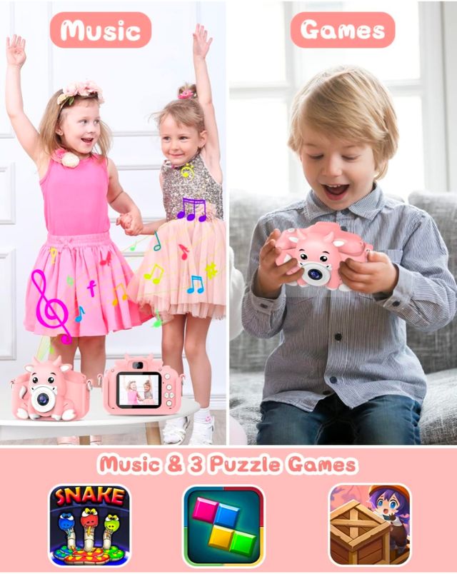 Cámara Infantil Fotos - Rosa