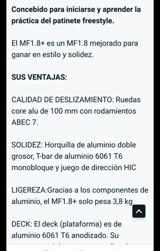 Patinete Freestyle MF 1.8