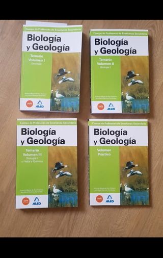Temario oposiciones profesor Biología 