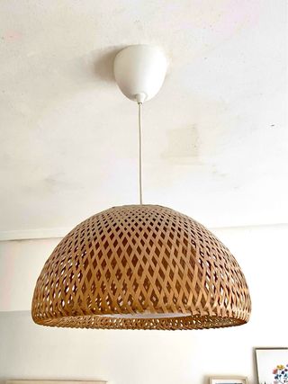 Lámpara colgante bambú Ikea