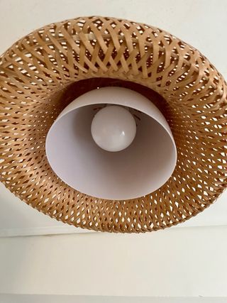 Lámpara colgante bambú Ikea