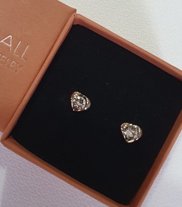 Pendientes ORO BLANCO CORAZÓN