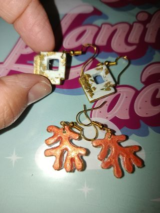 Broche artesanal corazón rojo