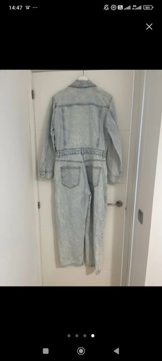   Mono vaquero Zara azul usado una vez completo