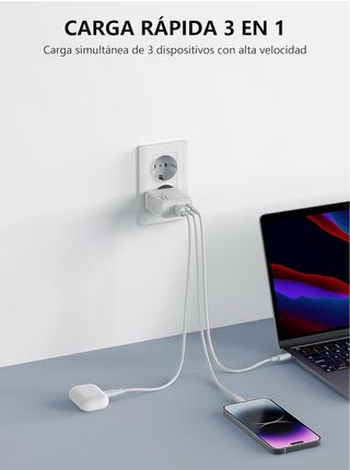 Cargador AVUMDA GaN 70W - 3 puertos