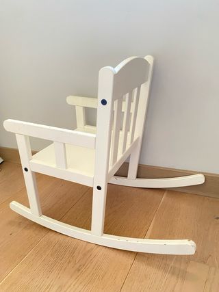 Sedia a dondolo per bambini bianca Ikea